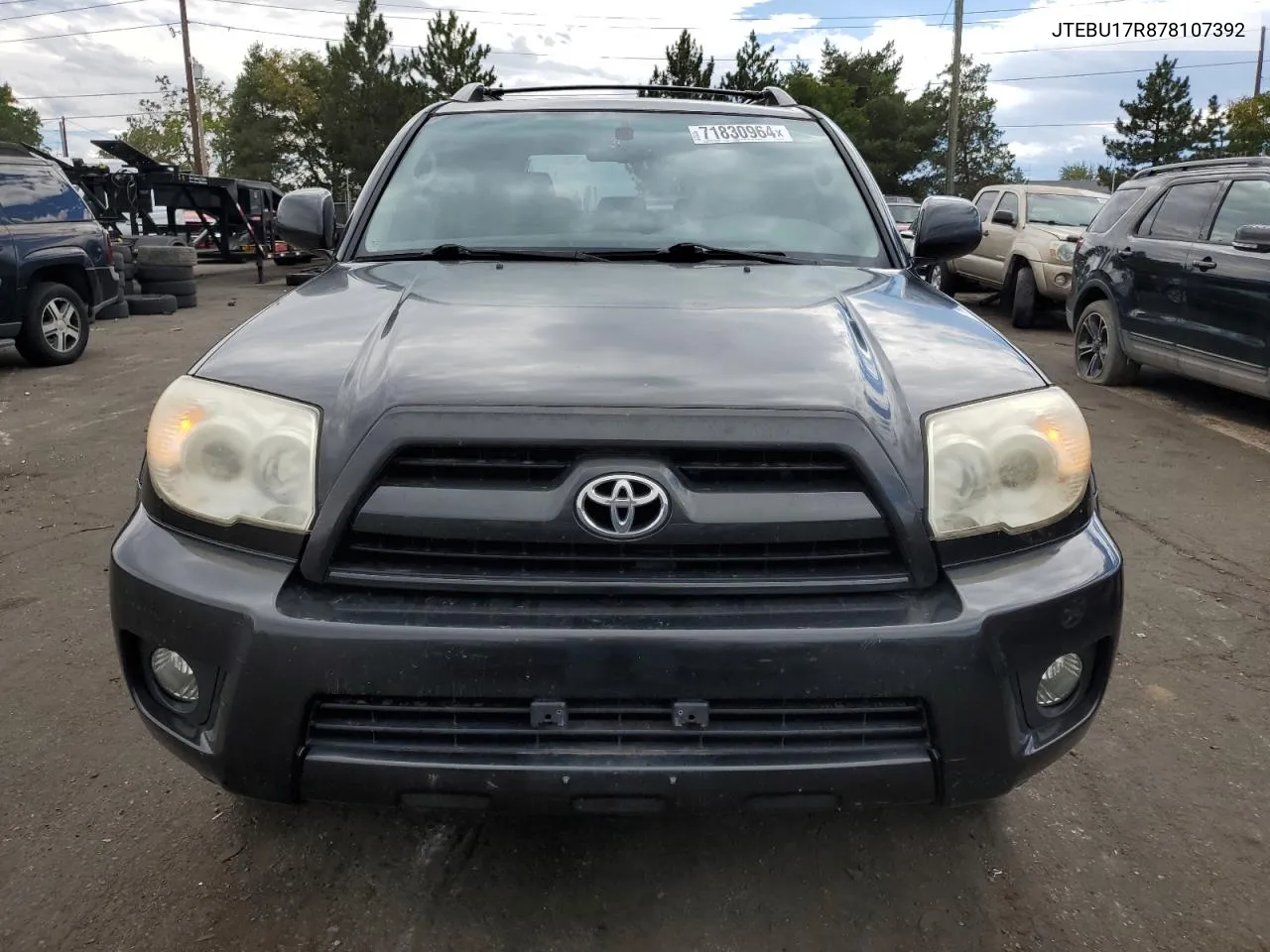 2007 Toyota 4Runner Limited VIN: JTEBU17R878107392 Lot: 71830964