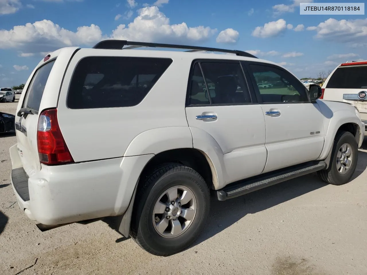 2007 Toyota 4Runner Sr5 VIN: JTEBU14R870118184 Lot: 71837544