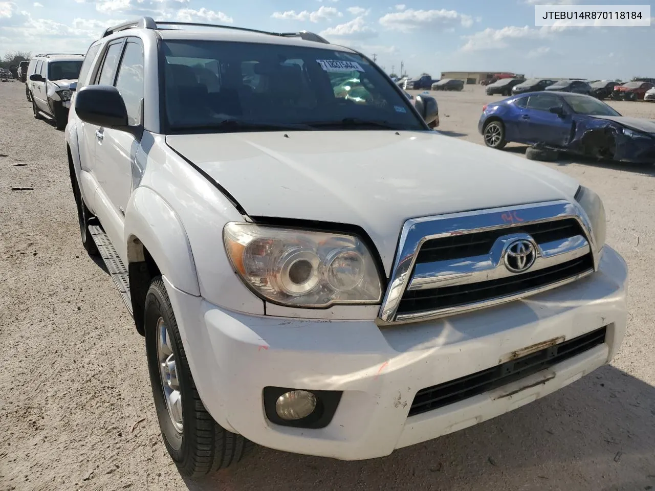 JTEBU14R870118184 2007 Toyota 4Runner Sr5