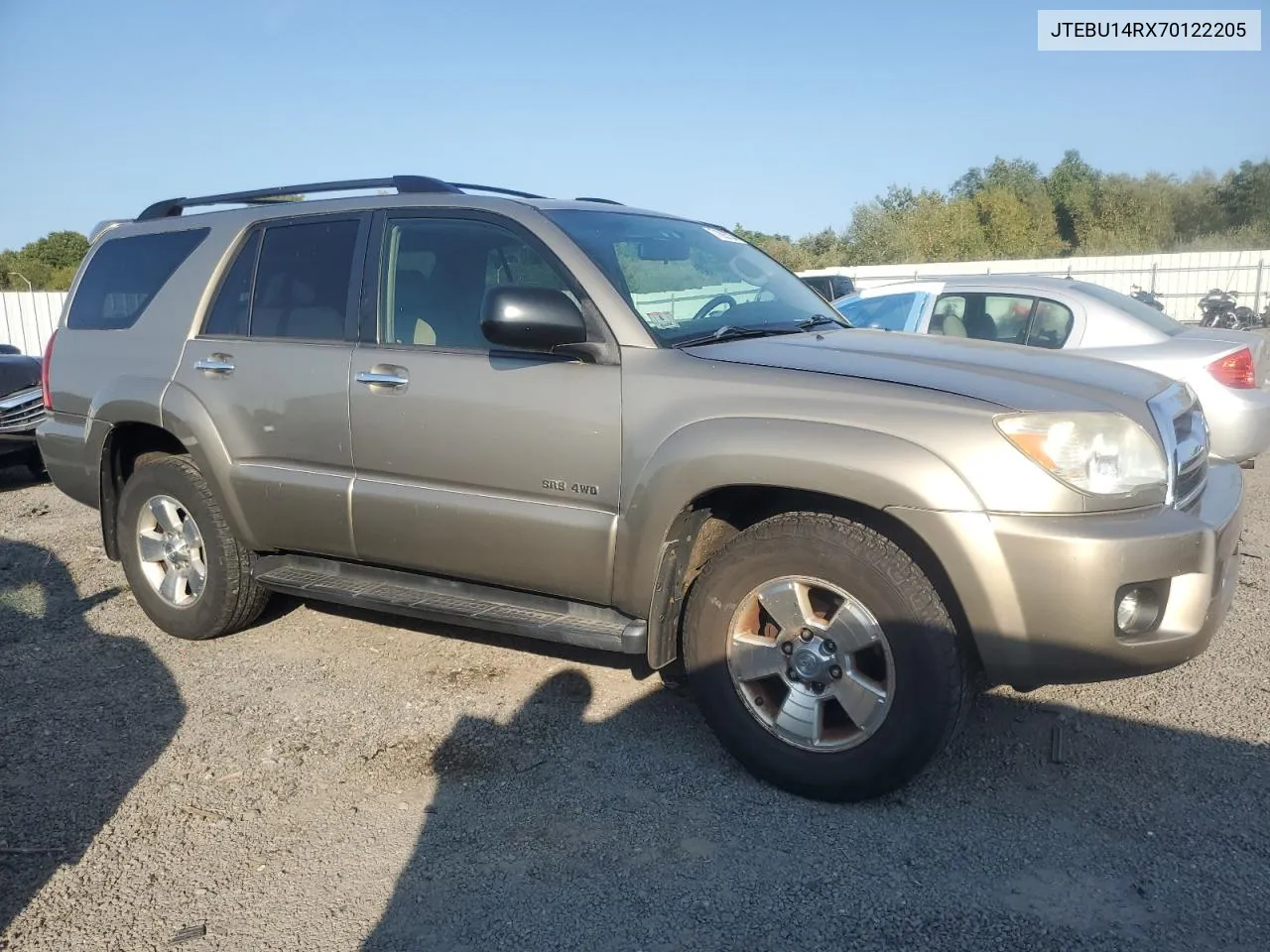 2007 Toyota 4Runner Sr5 VIN: JTEBU14RX70122205 Lot: 71895734