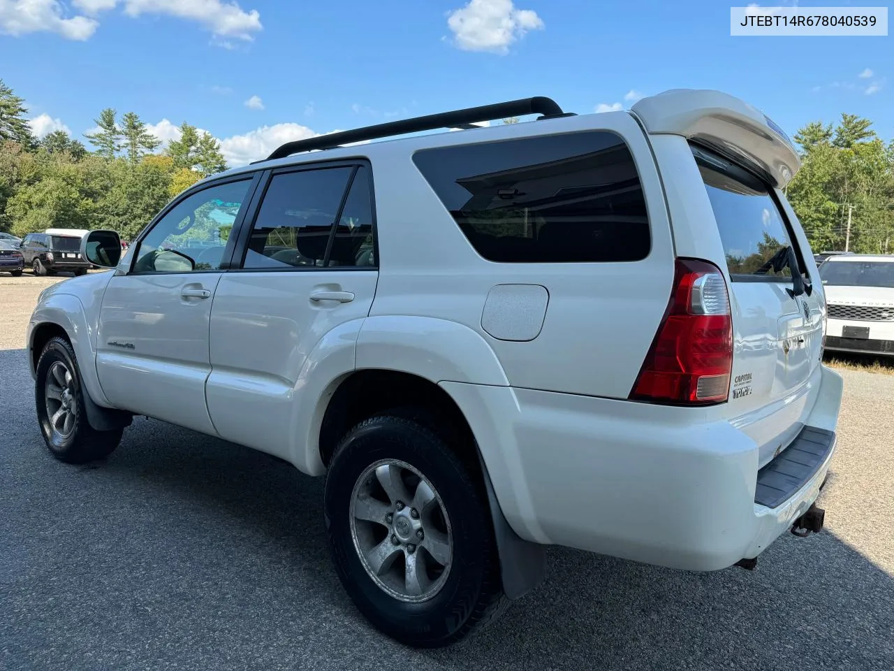 2007 Toyota 4Runner Sr5 VIN: JTEBT14R678040539 Lot: 72034394