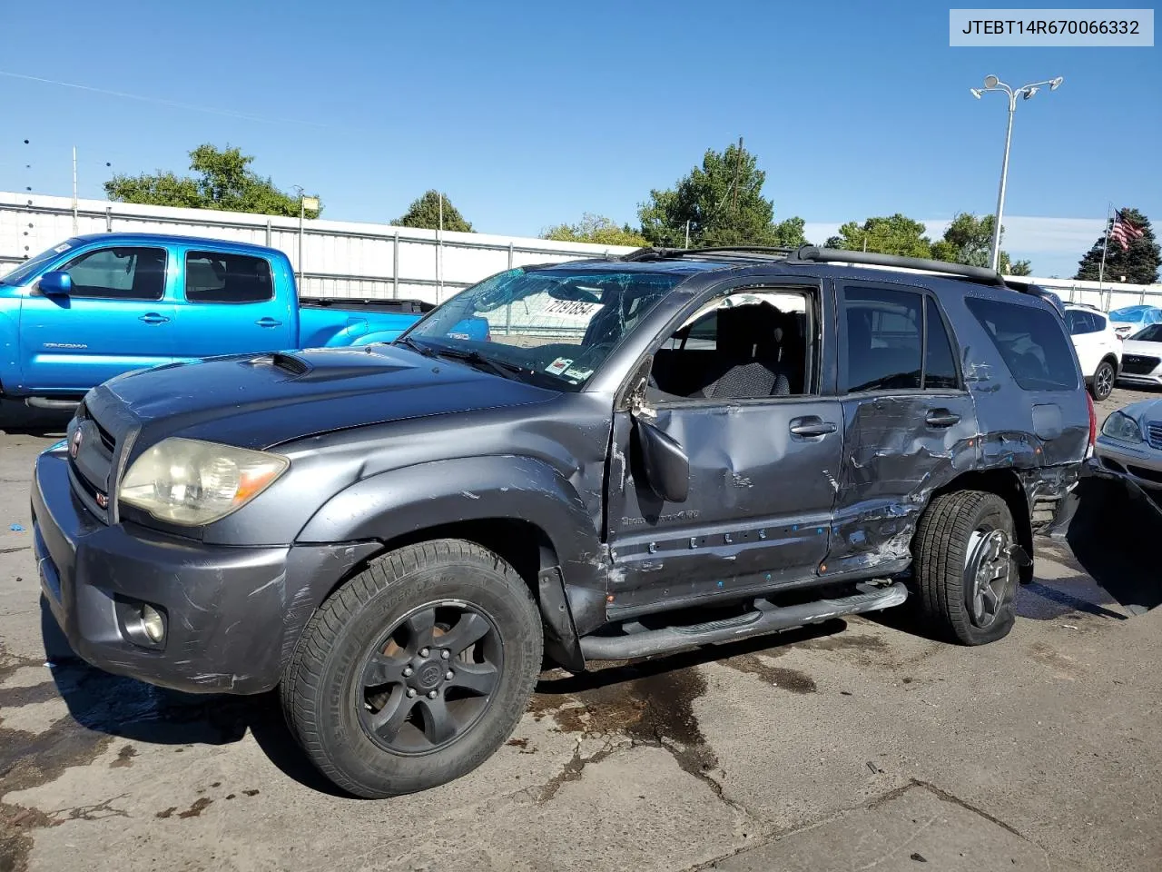 2007 Toyota 4Runner Sr5 VIN: JTEBT14R670066332 Lot: 72191854