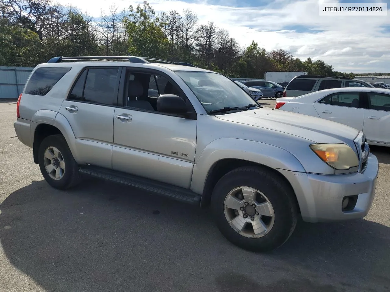 2007 Toyota 4Runner Sr5 VIN: JTEBU14R270114826 Lot: 72588144