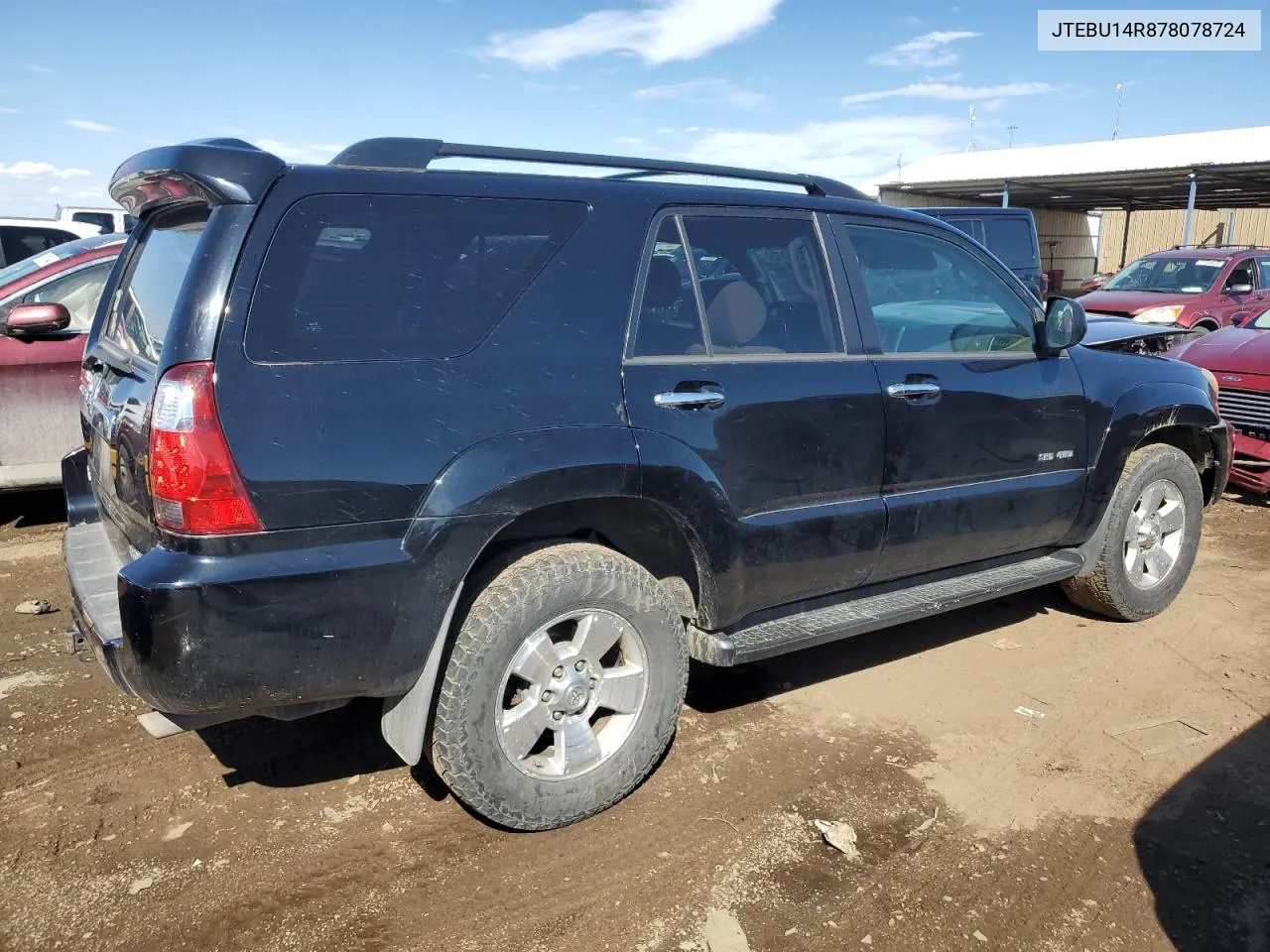 2007 Toyota 4Runner Sr5 VIN: JTEBU14R878078724 Lot: 72851724