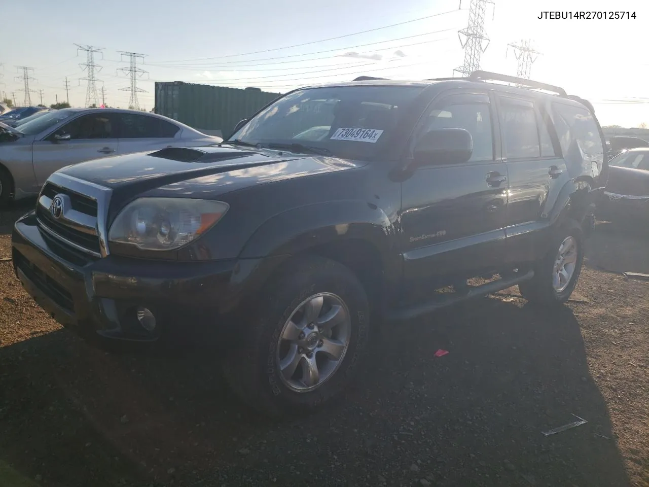 2007 Toyota 4Runner Sr5 VIN: JTEBU14R270125714 Lot: 73049164