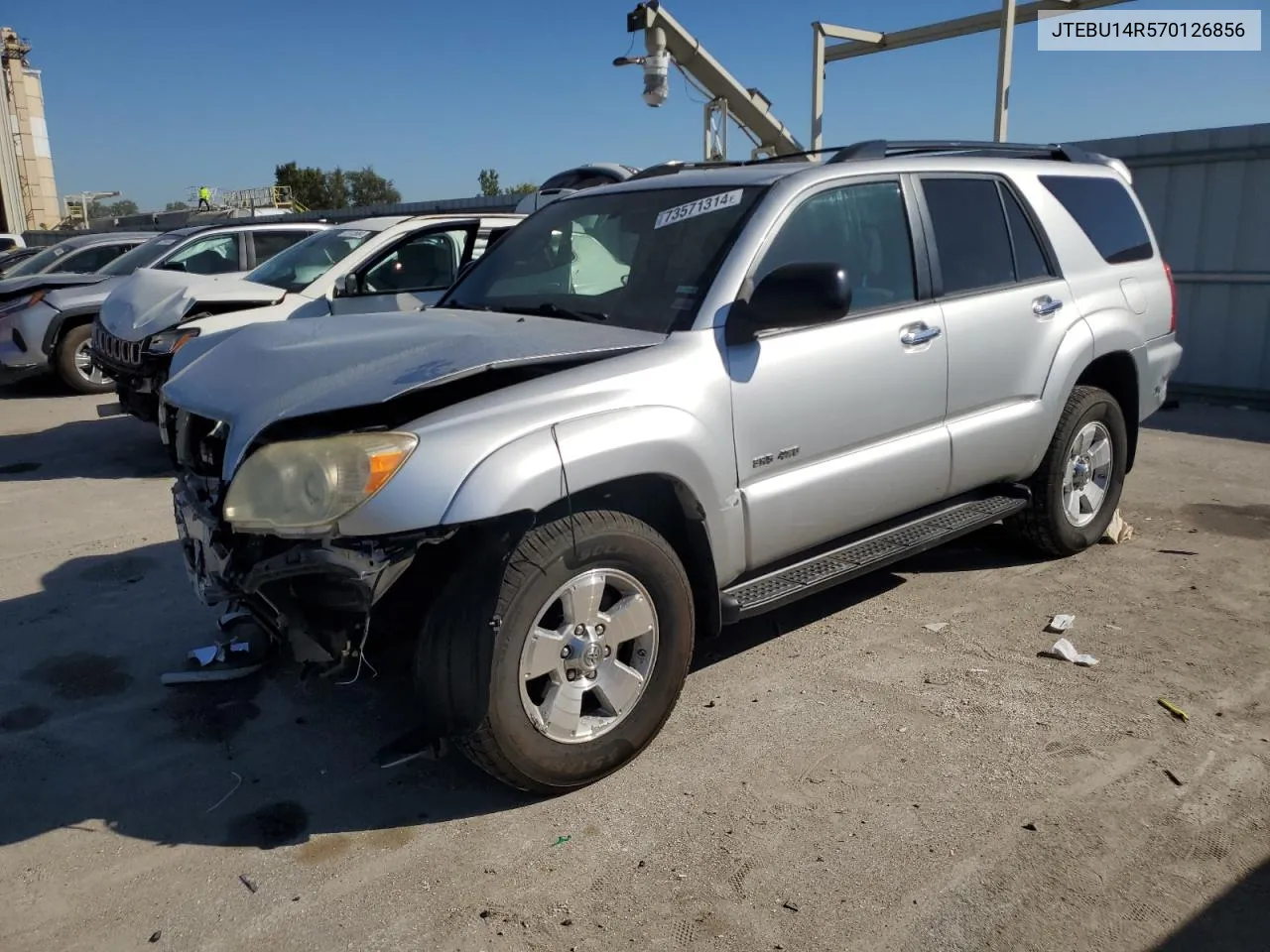 2007 Toyota 4Runner Sr5 VIN: JTEBU14R570126856 Lot: 73571314