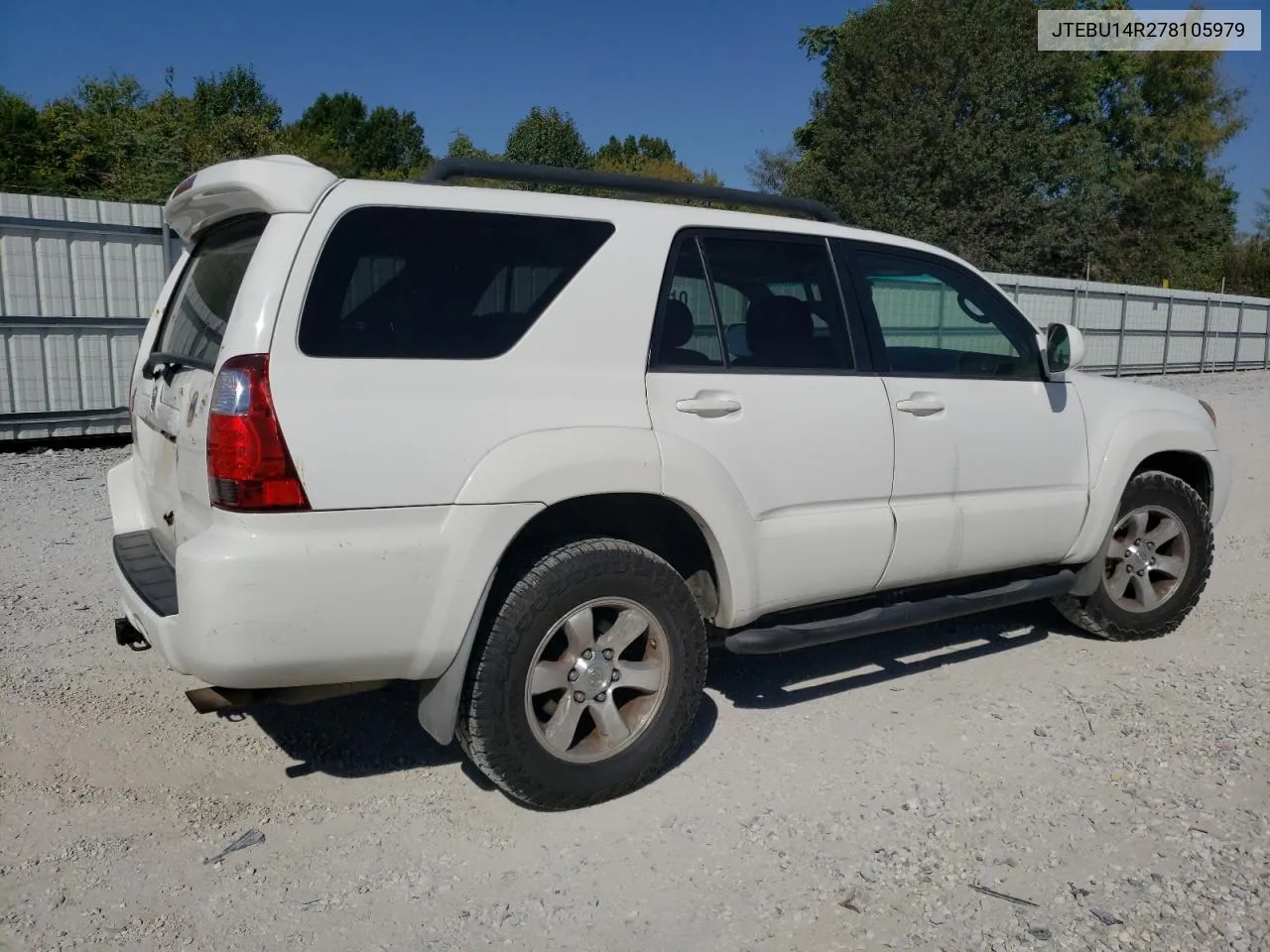 2007 Toyota 4Runner Sr5 VIN: JTEBU14R278105979 Lot: 73973834