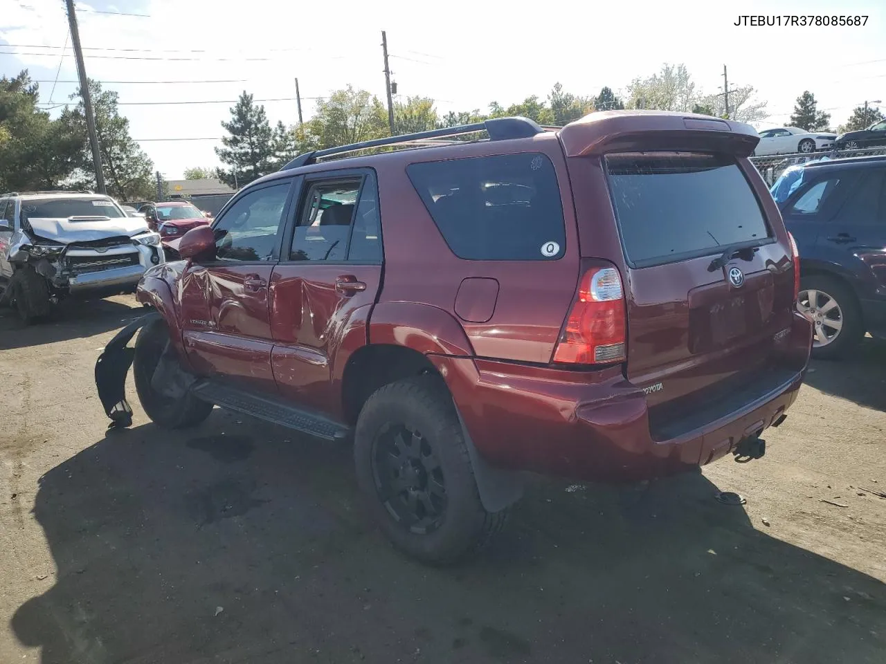 2007 Toyota 4Runner Limited VIN: JTEBU17R378085687 Lot: 73991964