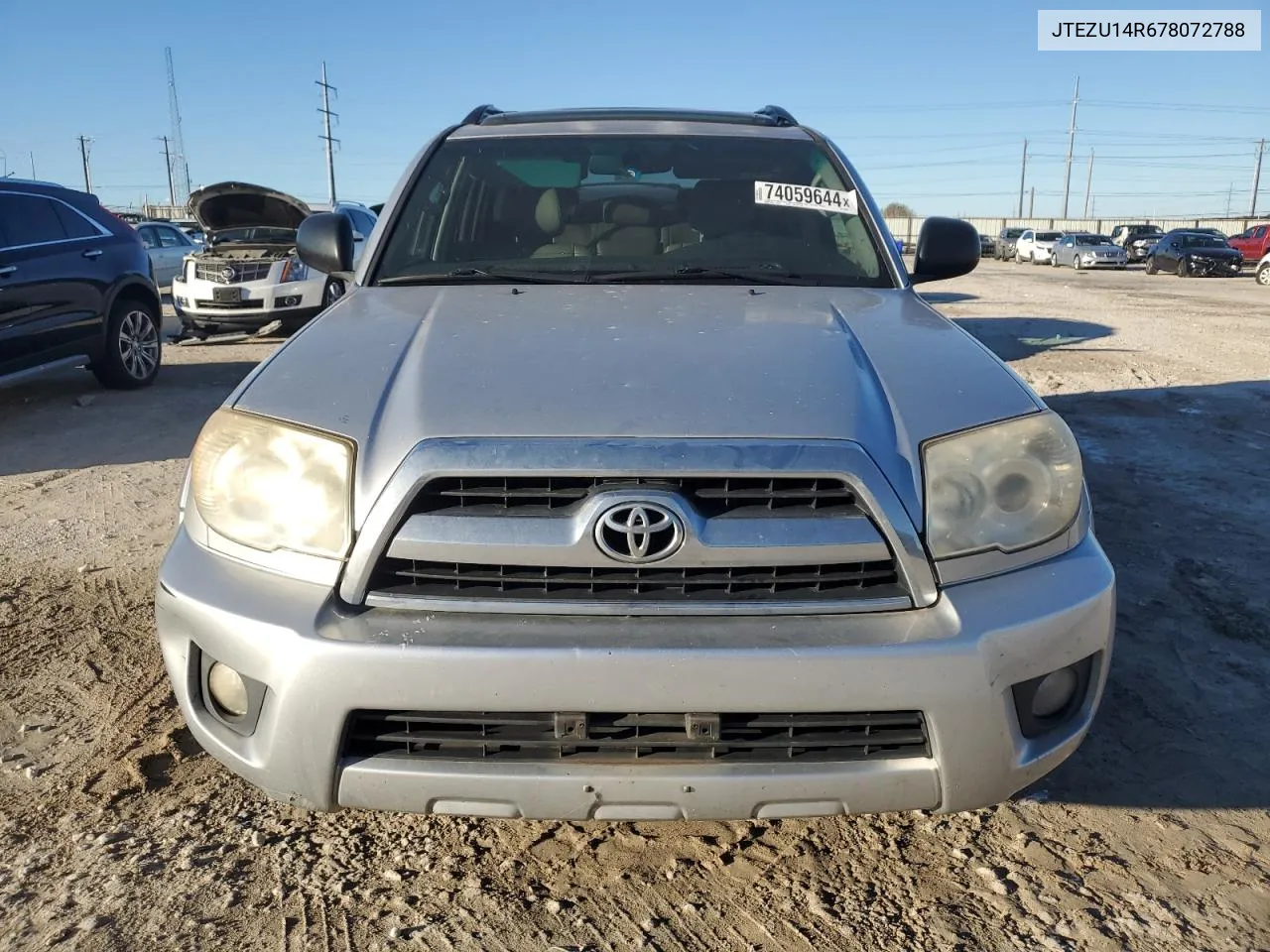 2007 Toyota 4Runner Sr5 VIN: JTEZU14R678072788 Lot: 74059644