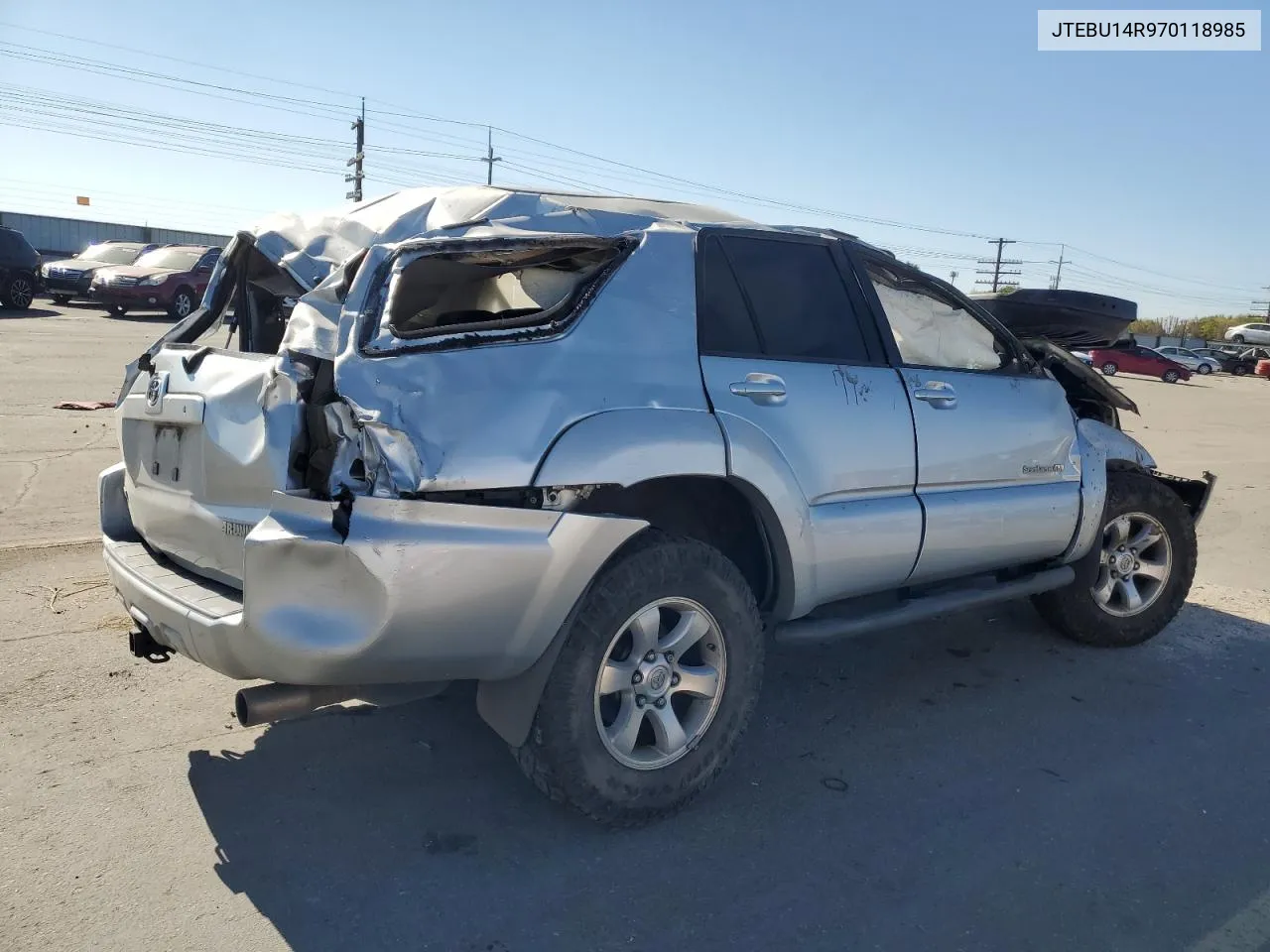 2007 Toyota 4Runner Sr5 VIN: JTEBU14R970118985 Lot: 74140024