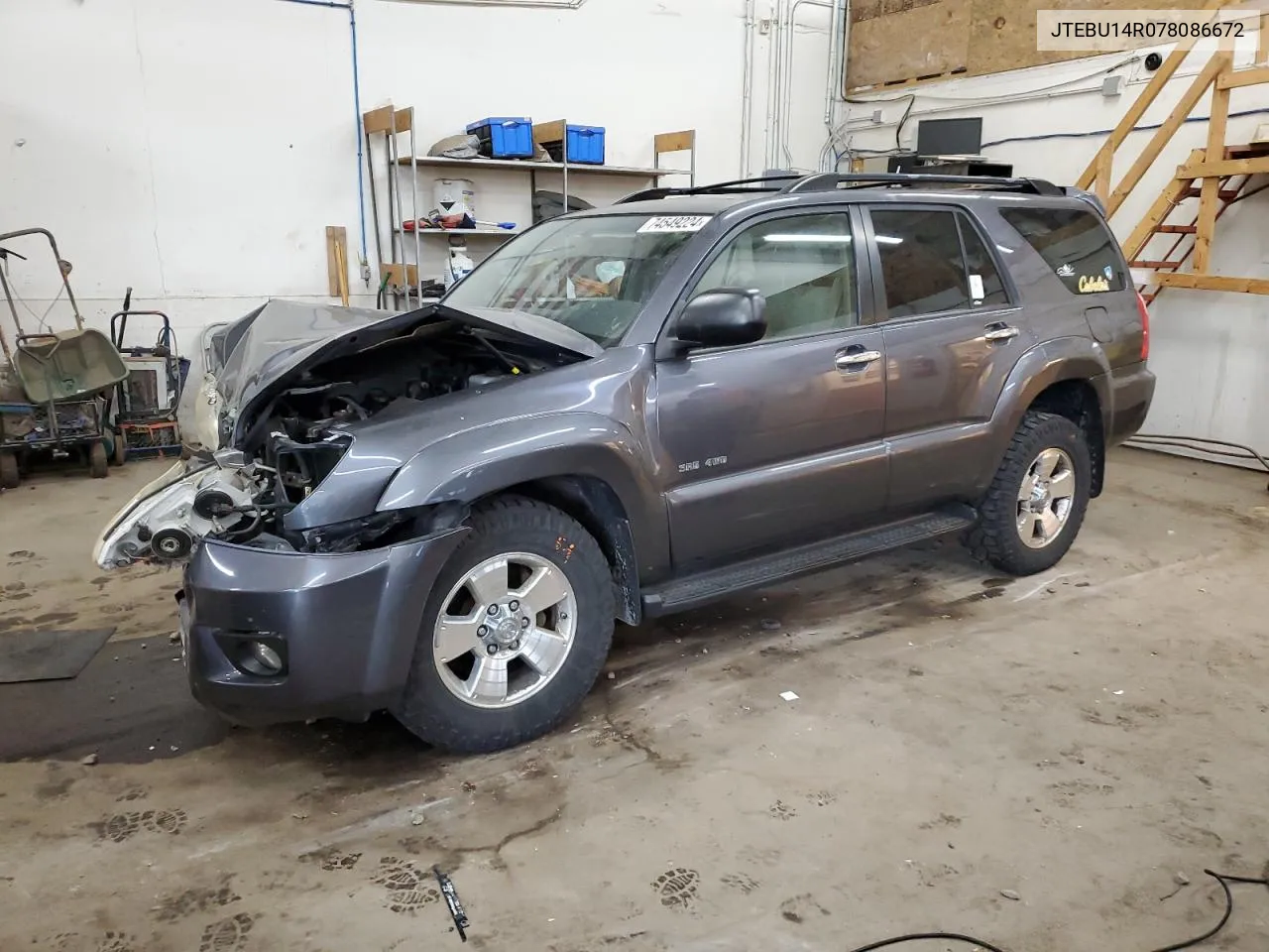 2007 Toyota 4Runner Sr5 VIN: JTEBU14R078086672 Lot: 74549224