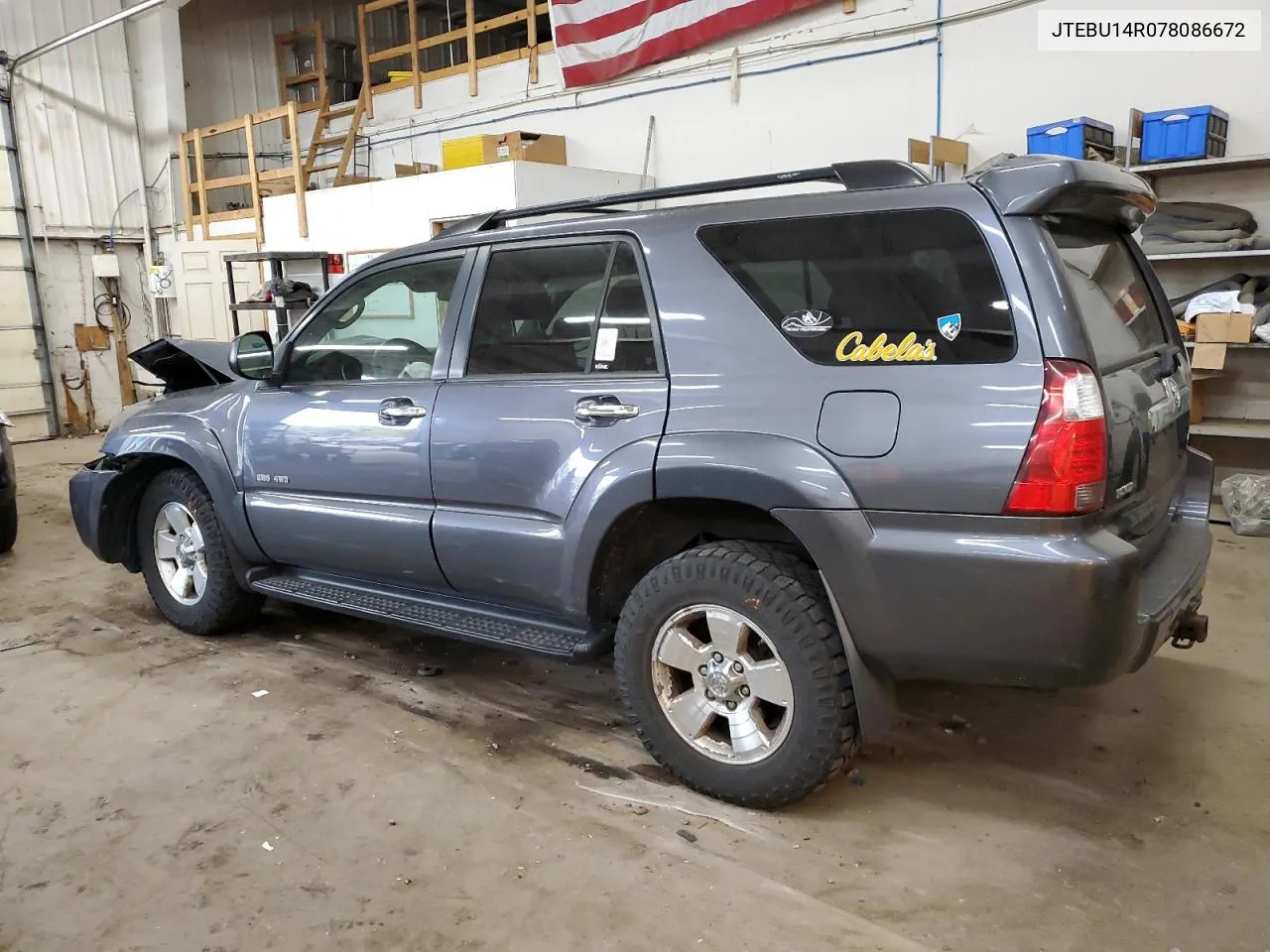 2007 Toyota 4Runner Sr5 VIN: JTEBU14R078086672 Lot: 74549224