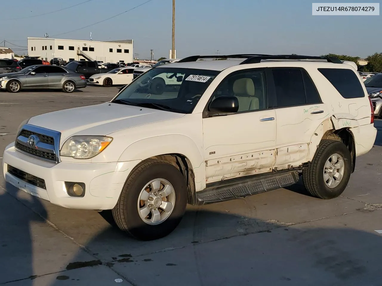 2007 Toyota 4Runner Sr5 VIN: JTEZU14R678074279 Lot: 75174614