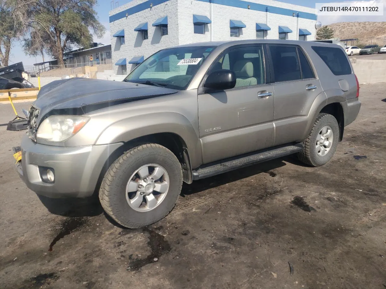 2007 Toyota 4Runner Sr5 VIN: JTEBU14R470111202 Lot: 75538804