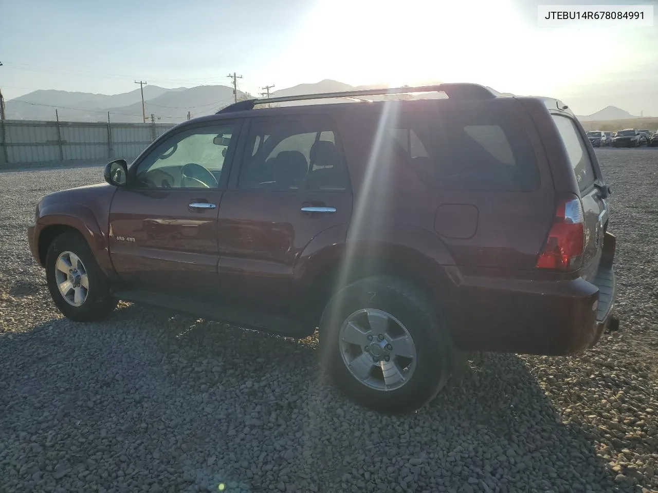 2007 Toyota 4Runner Sr5 VIN: JTEBU14R678084991 Lot: 75742784