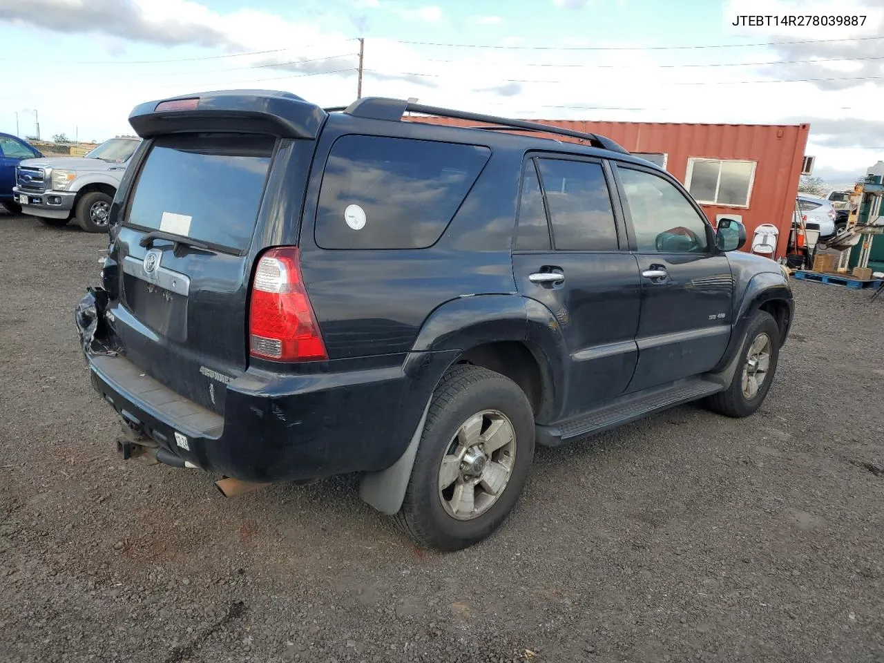 2007 Toyota 4Runner Sr5 VIN: JTEBT14R278039887 Lot: 75757074