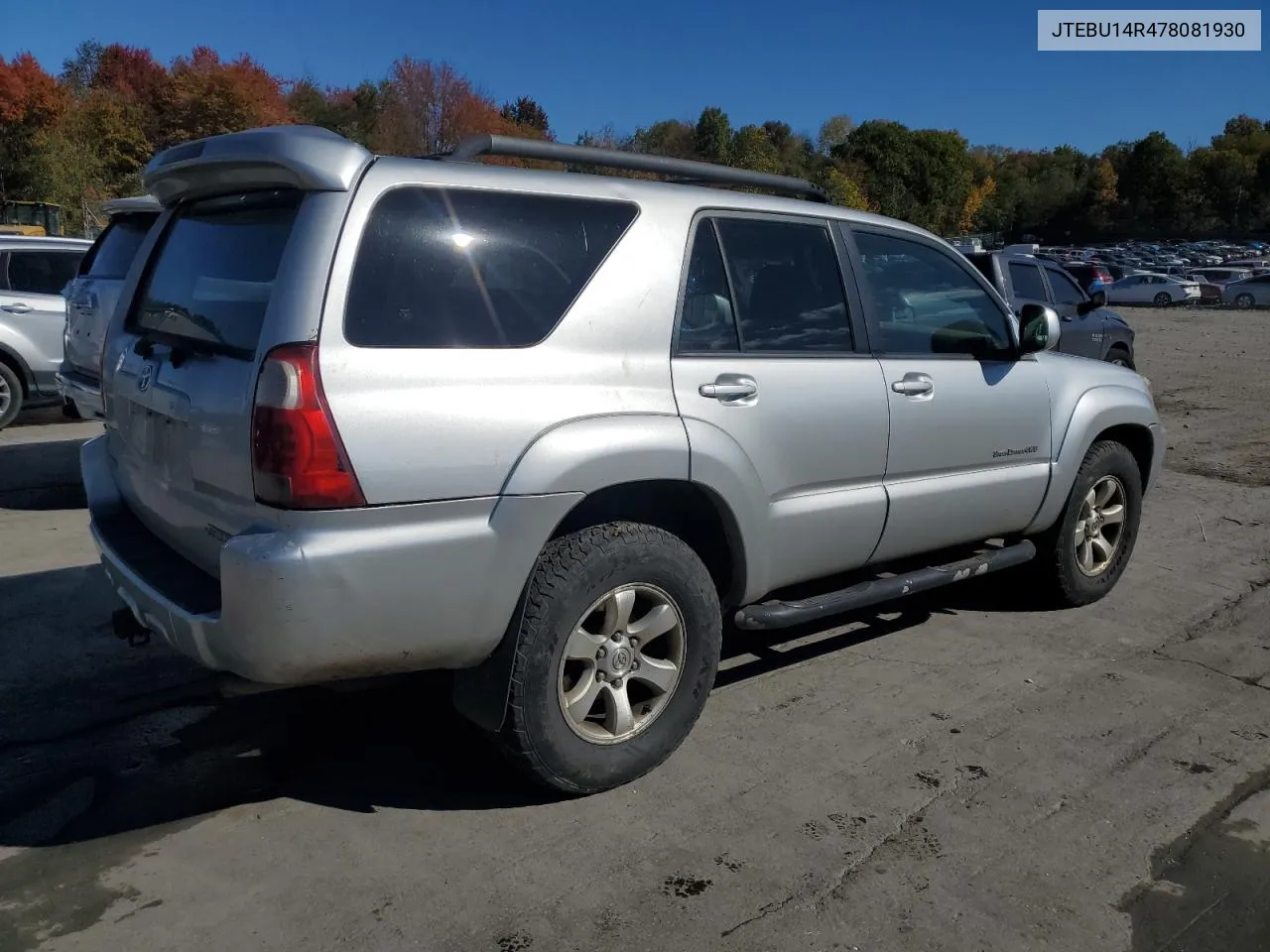 2007 Toyota 4Runner Sr5 VIN: JTEBU14R478081930 Lot: 75985764