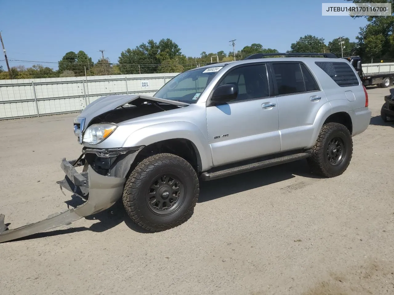 2007 Toyota 4Runner Sr5 VIN: JTEBU14R170116700 Lot: 76004204