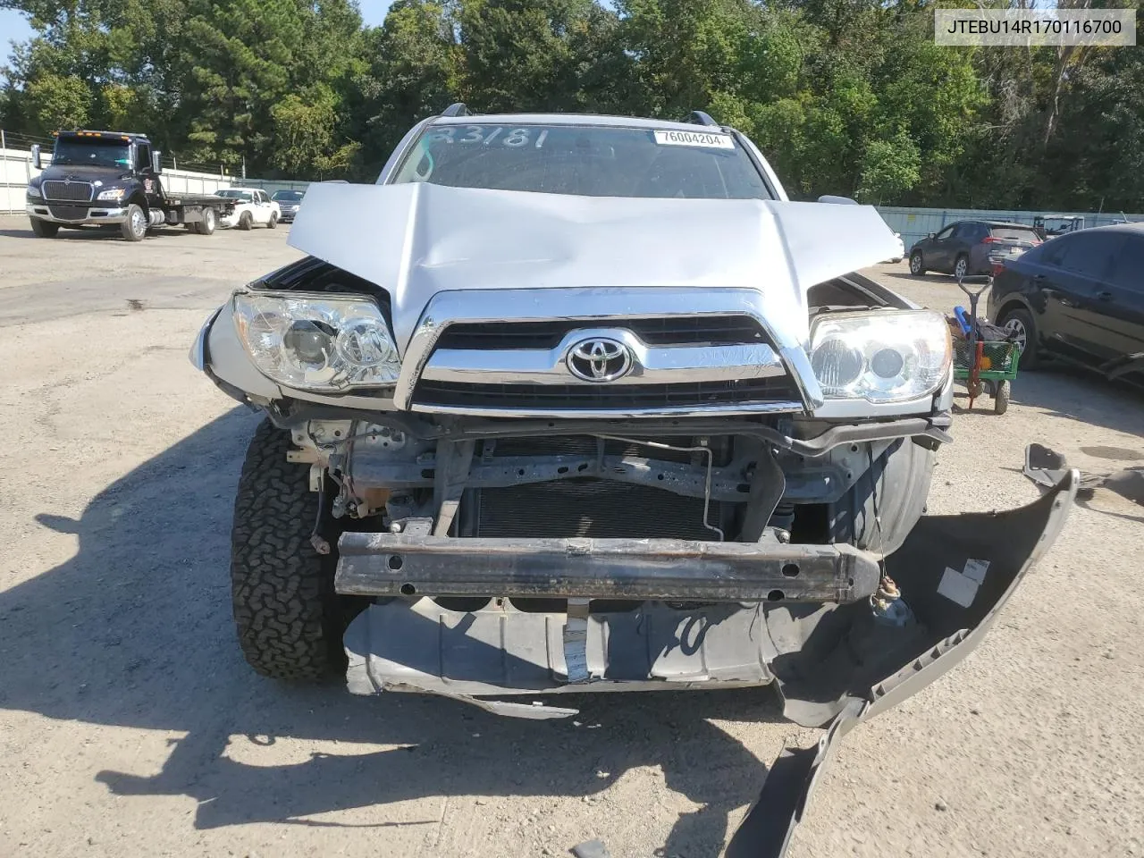 2007 Toyota 4Runner Sr5 VIN: JTEBU14R170116700 Lot: 76004204