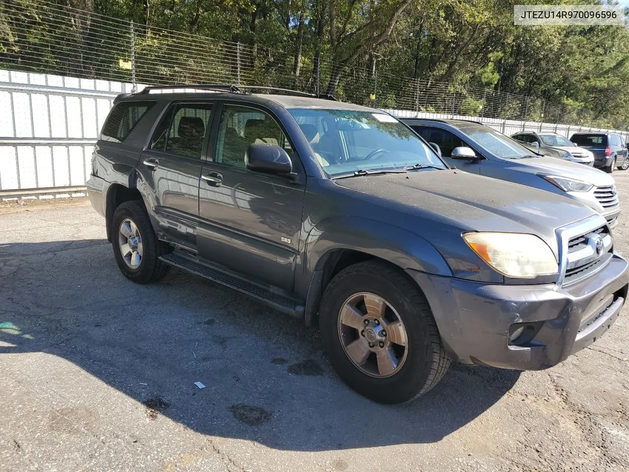 2007 Toyota 4Runner Sr5 VIN: JTEZU14R970096596 Lot: 76174954