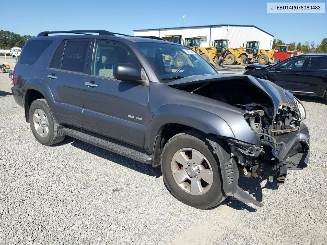 2007 Toyota 4Runner Sr5 VIN: JTEBU14R078080483 Lot: 76841494