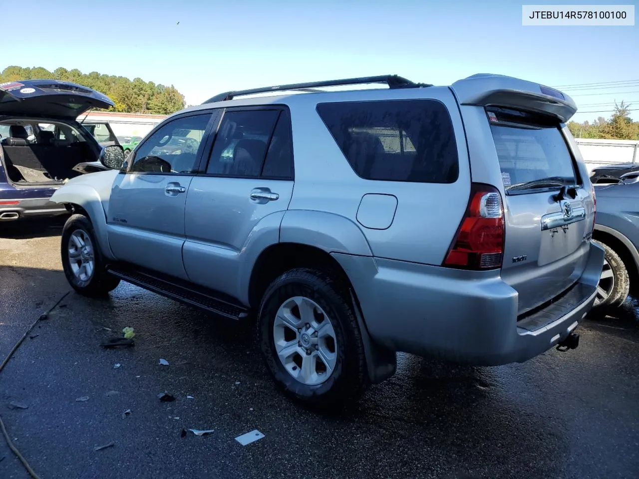 2007 Toyota 4Runner Sr5 VIN: JTEBU14R578100100 Lot: 77143044