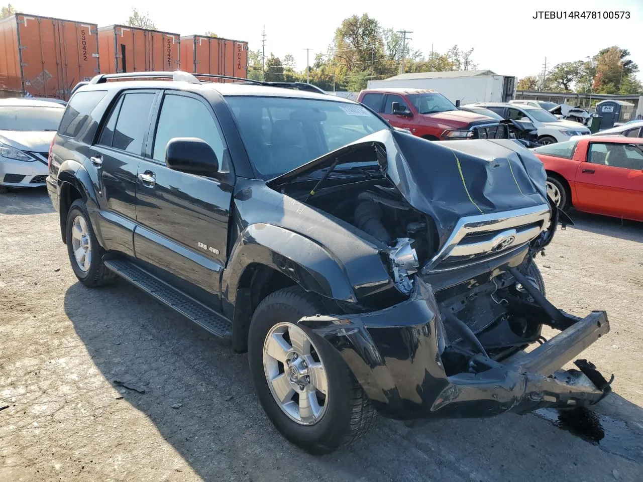 2007 Toyota 4Runner Sr5 VIN: JTEBU14R478100573 Lot: 77440714