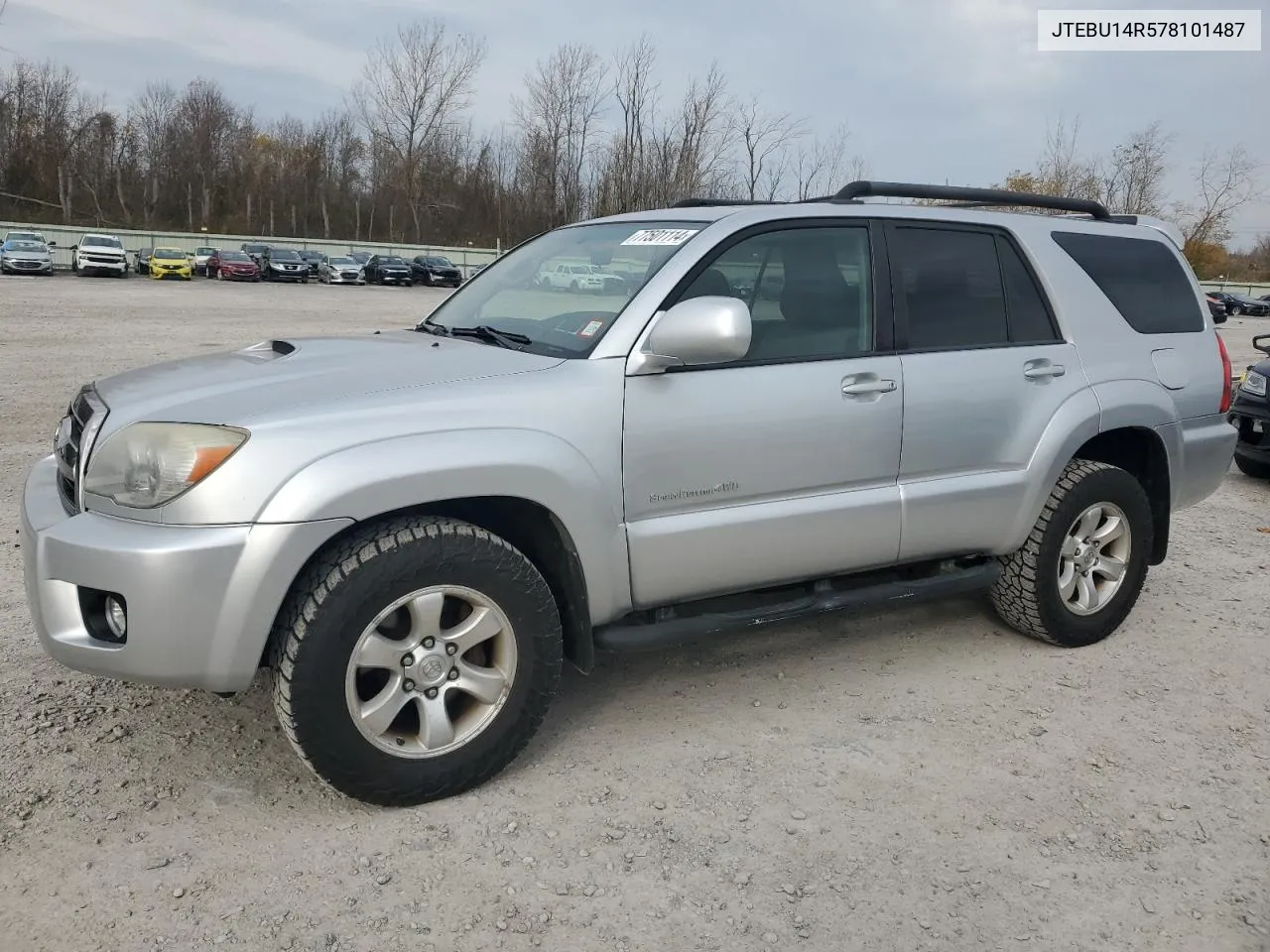 2007 Toyota 4Runner Sr5 VIN: JTEBU14R578101487 Lot: 77501114