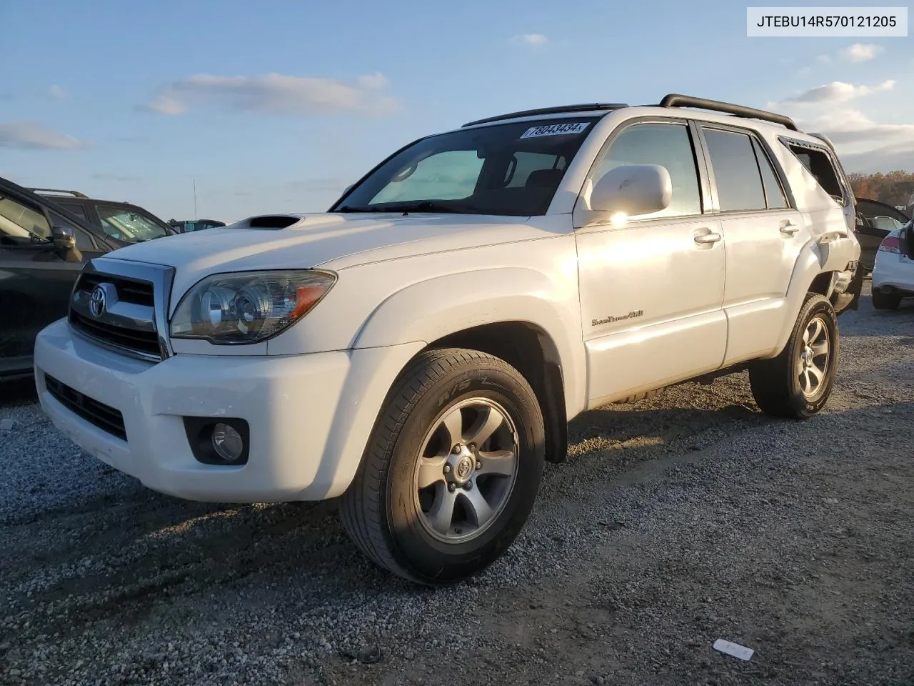 2007 Toyota 4Runner Sr5 VIN: JTEBU14R570121205 Lot: 78043434