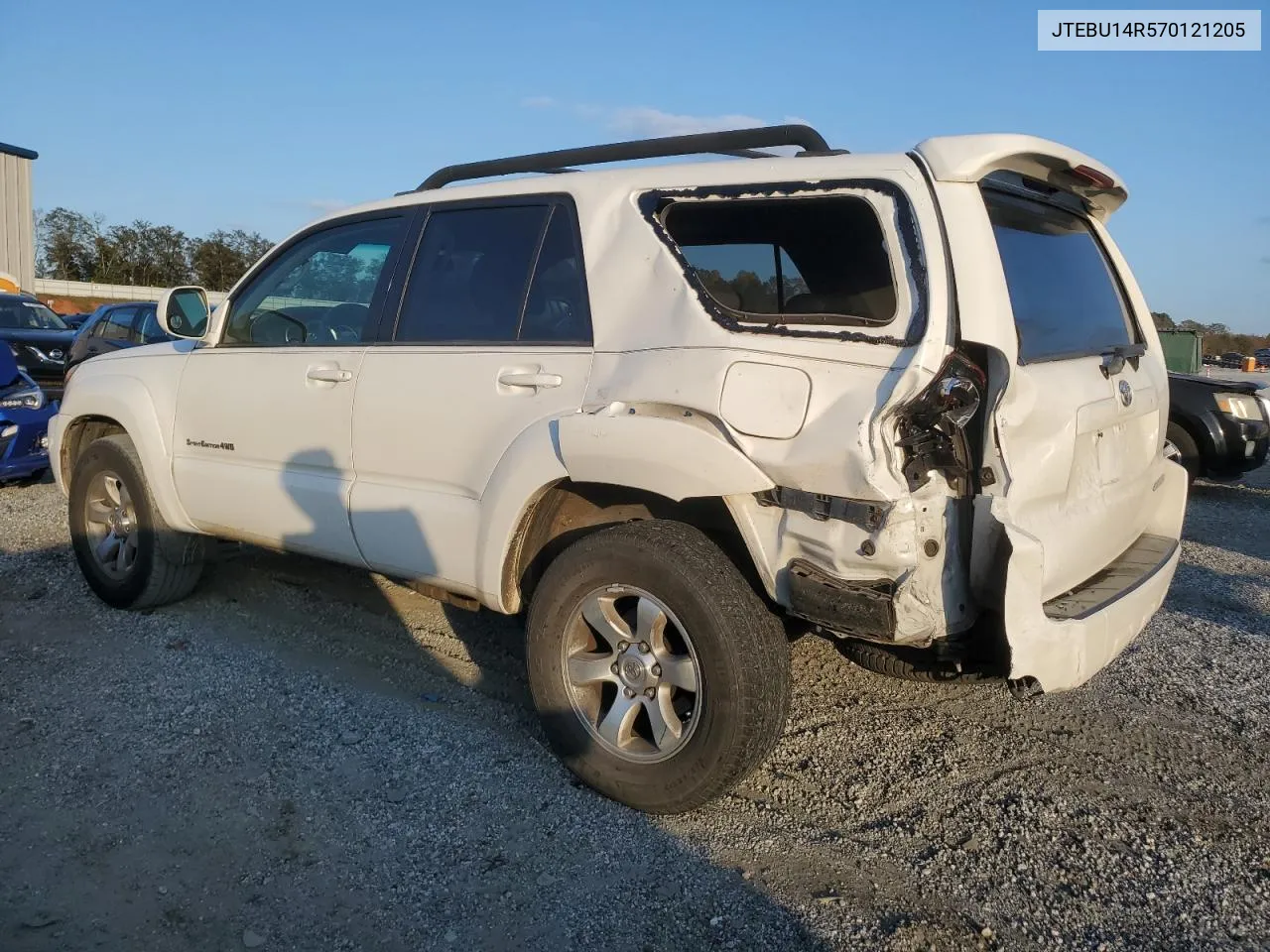 2007 Toyota 4Runner Sr5 VIN: JTEBU14R570121205 Lot: 78043434