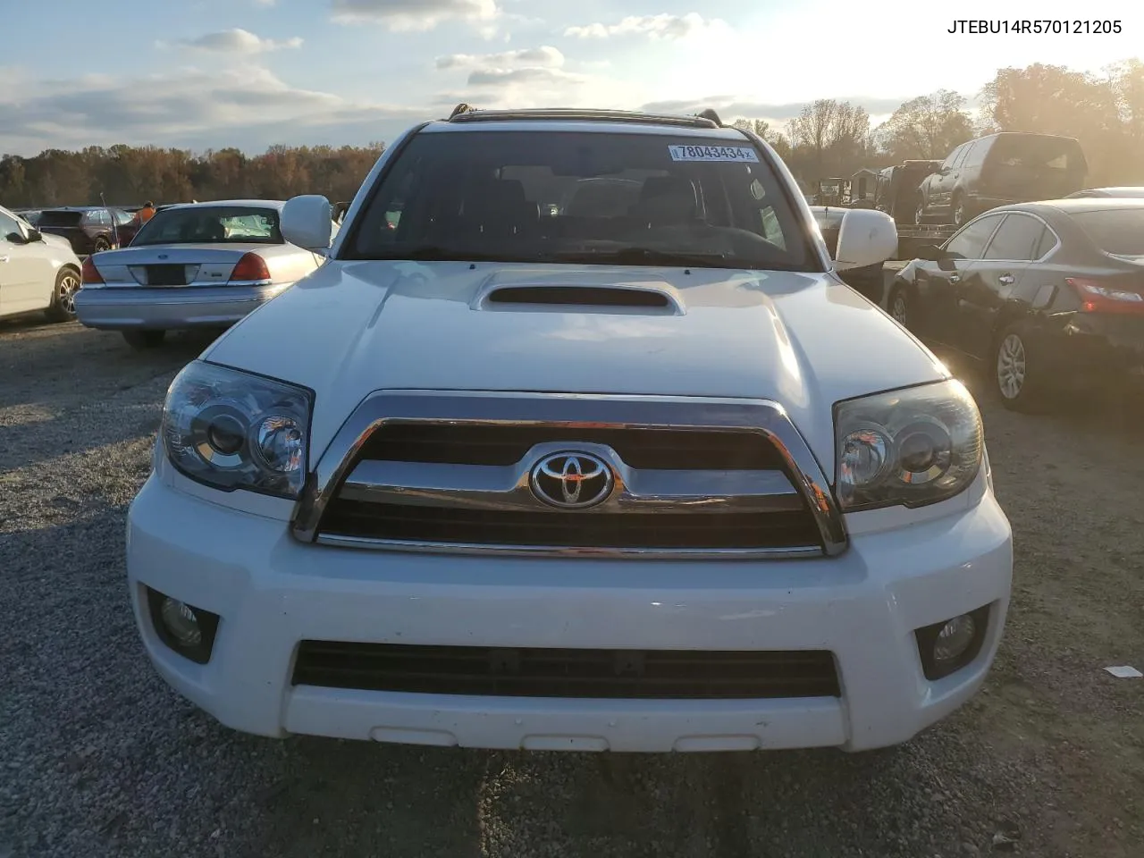 2007 Toyota 4Runner Sr5 VIN: JTEBU14R570121205 Lot: 78043434