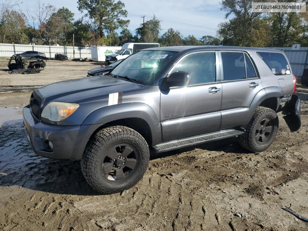 2007 Toyota 4Runner Sr5 VIN: JTEBU14R378098881 Lot: 78906744