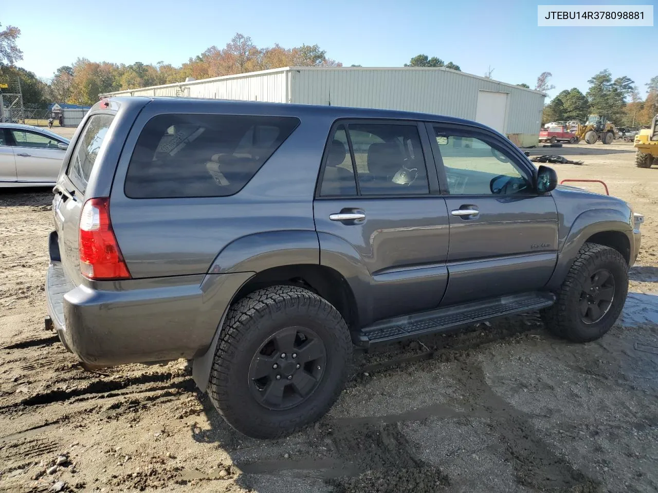 2007 Toyota 4Runner Sr5 VIN: JTEBU14R378098881 Lot: 78906744