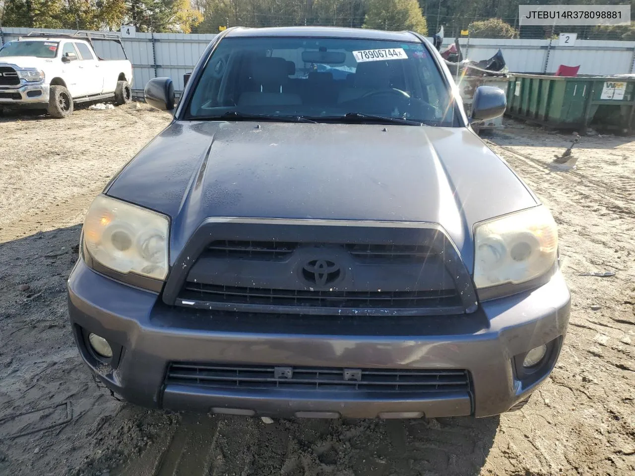 2007 Toyota 4Runner Sr5 VIN: JTEBU14R378098881 Lot: 78906744