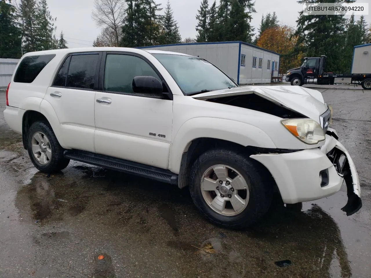 2007 Toyota 4Runner Sr5 VIN: JTEBU14R578094220 Lot: 78956194