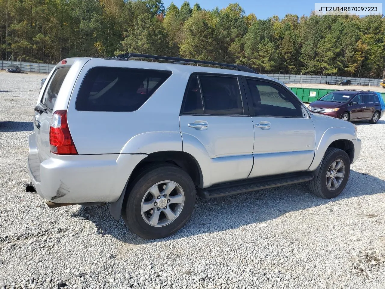 2007 Toyota 4Runner Sr5 VIN: JTEZU14R870097223 Lot: 80005414