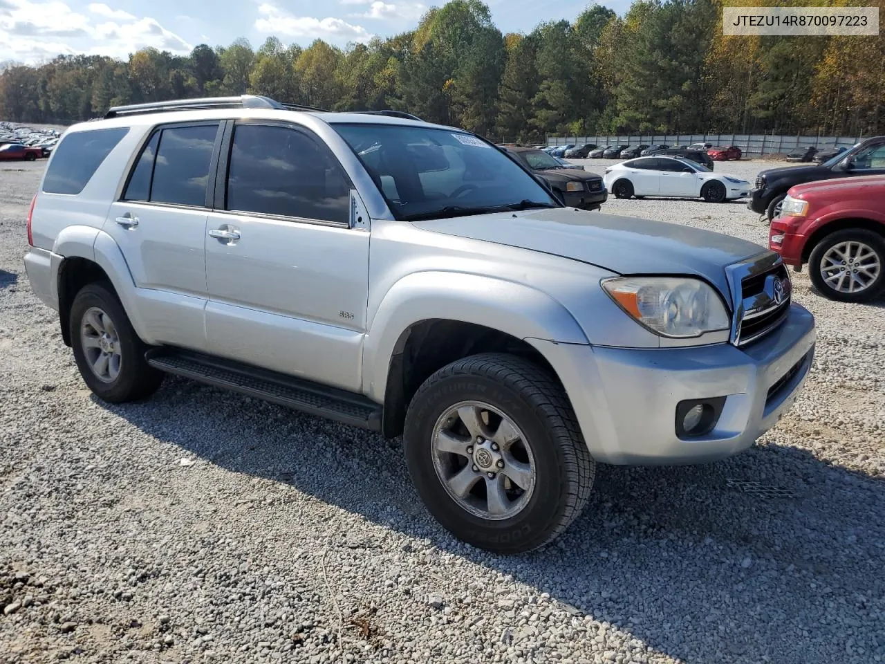 2007 Toyota 4Runner Sr5 VIN: JTEZU14R870097223 Lot: 80005414