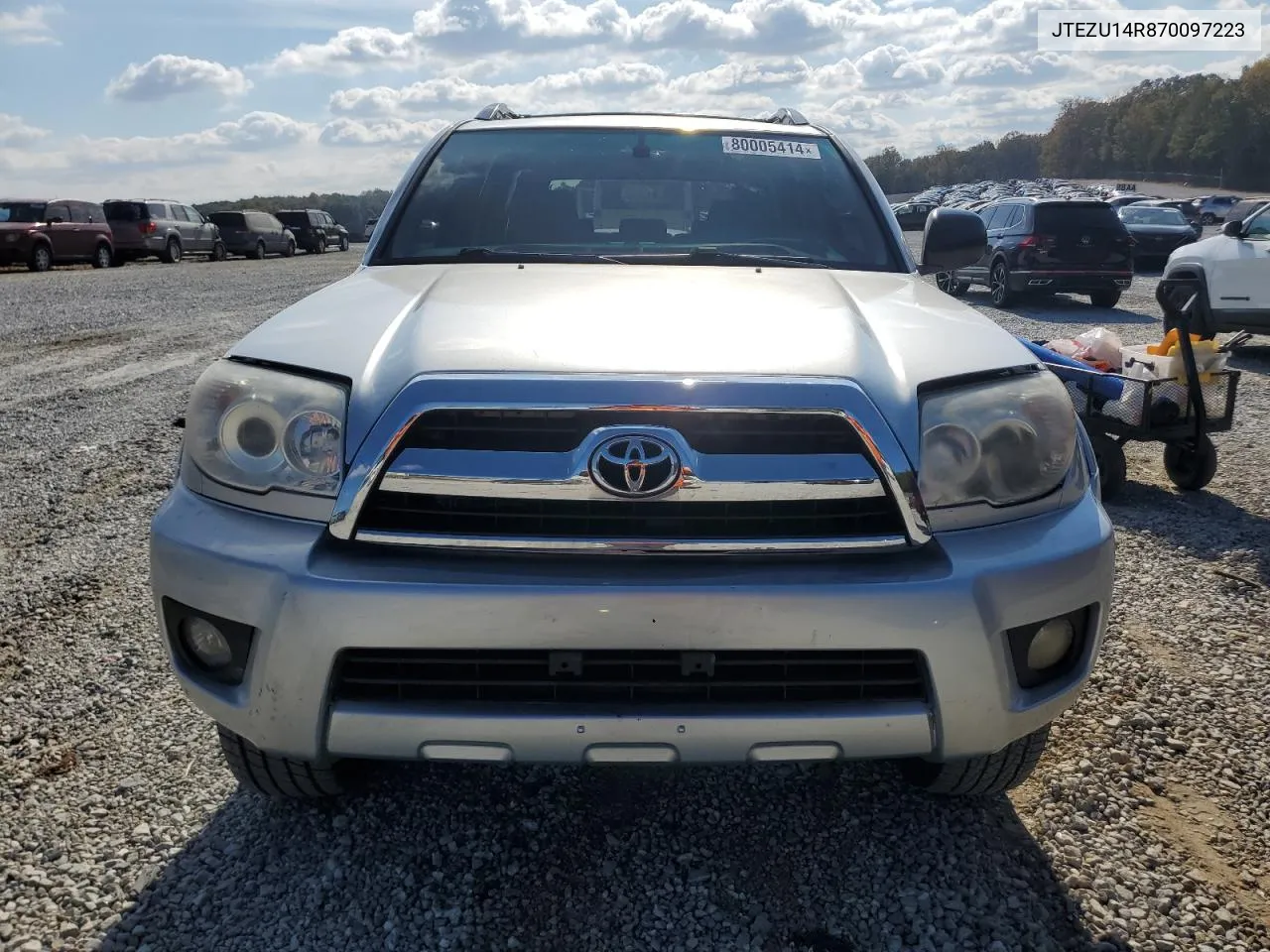 2007 Toyota 4Runner Sr5 VIN: JTEZU14R870097223 Lot: 80005414