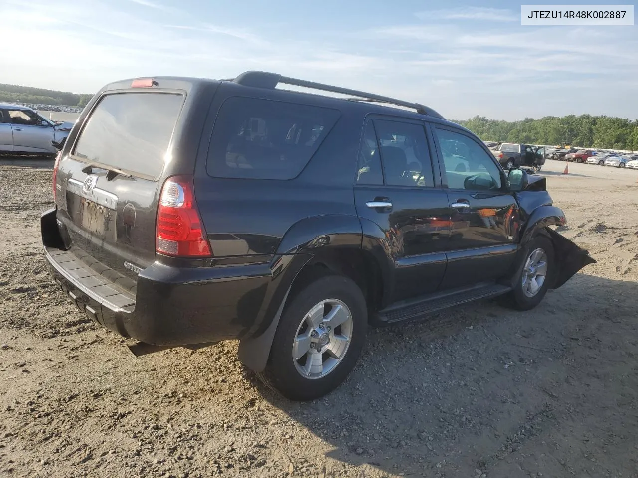 2008 Toyota 4Runner Sr5 VIN: JTEZU14R48K002887 Lot: 58086124