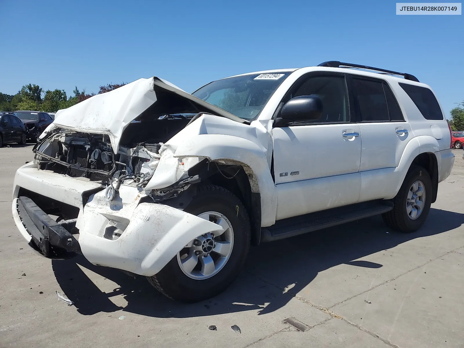 2008 Toyota 4Runner Sr5 VIN: JTEBU14R28K007149 Lot: 60157294