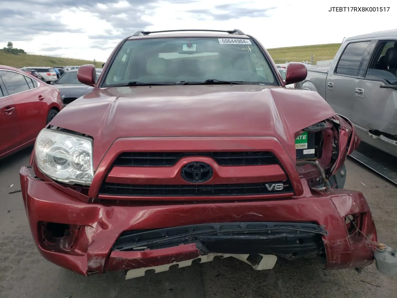 2008 Toyota 4Runner Limited VIN: JTEBT17RX8K001517 Lot: 60644904