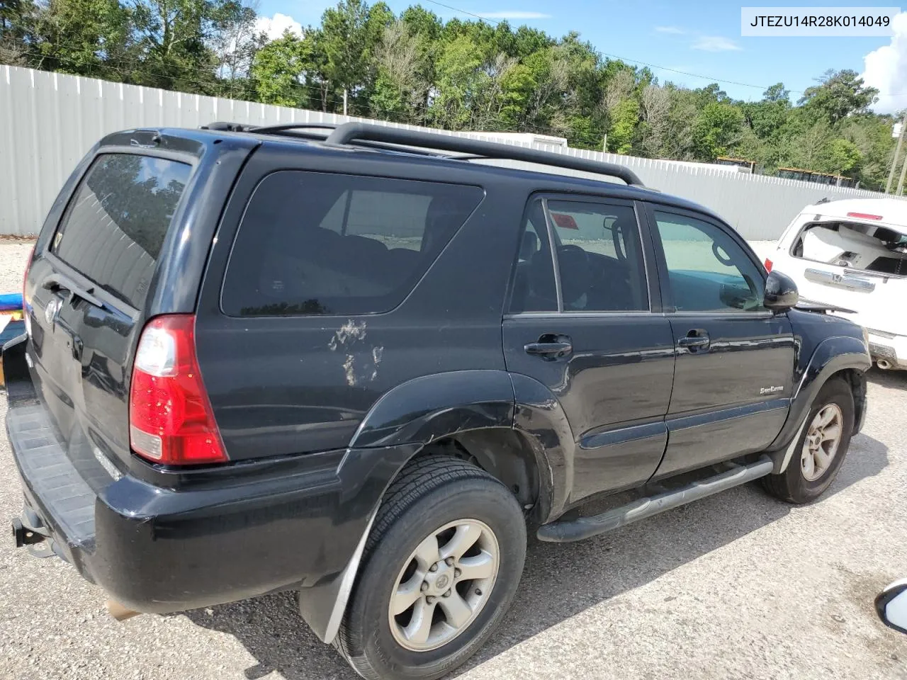 2008 Toyota 4Runner Sr5 VIN: JTEZU14R28K014049 Lot: 63127504