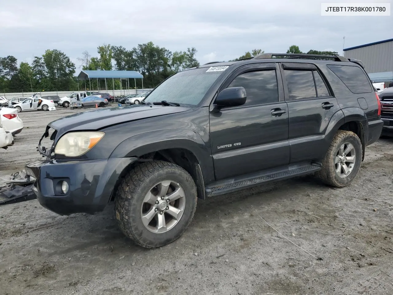 2008 Toyota 4Runner Limited VIN: JTEBT17R38K001780 Lot: 64615594