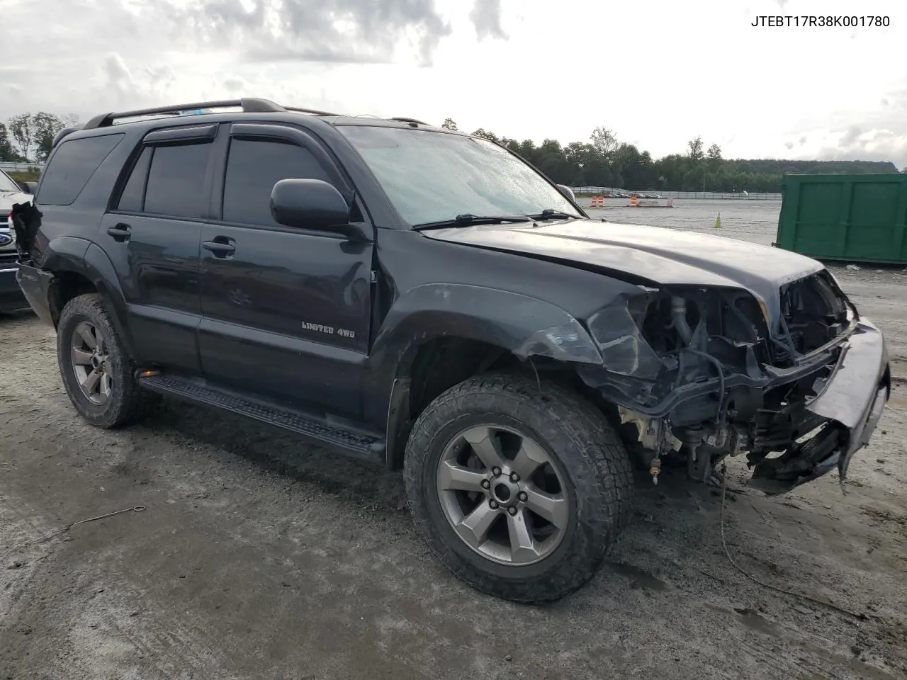 2008 Toyota 4Runner Limited VIN: JTEBT17R38K001780 Lot: 64615594