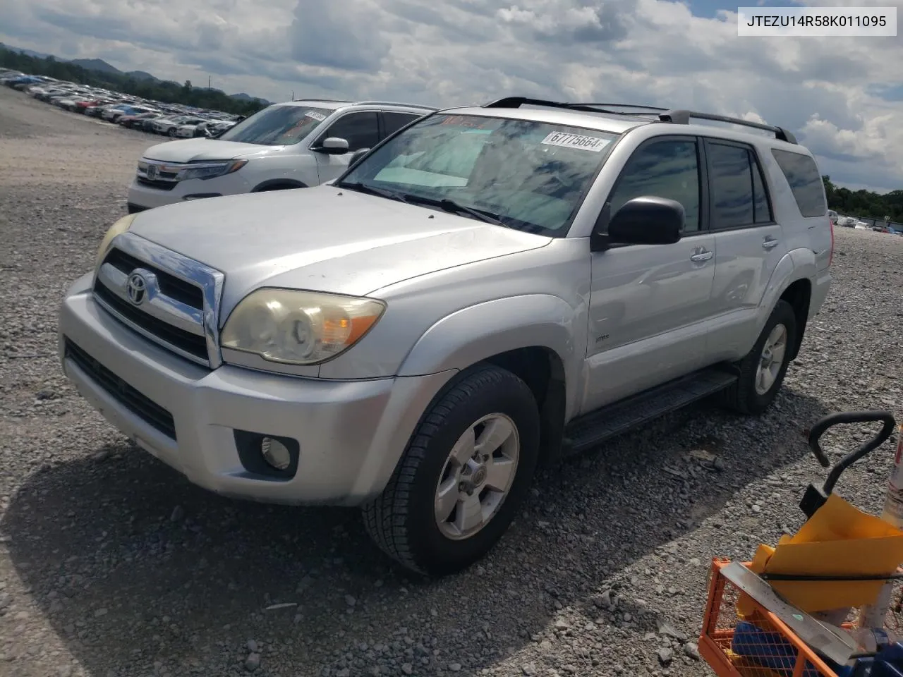 2008 Toyota 4Runner Sr5 VIN: JTEZU14R58K011095 Lot: 67775664