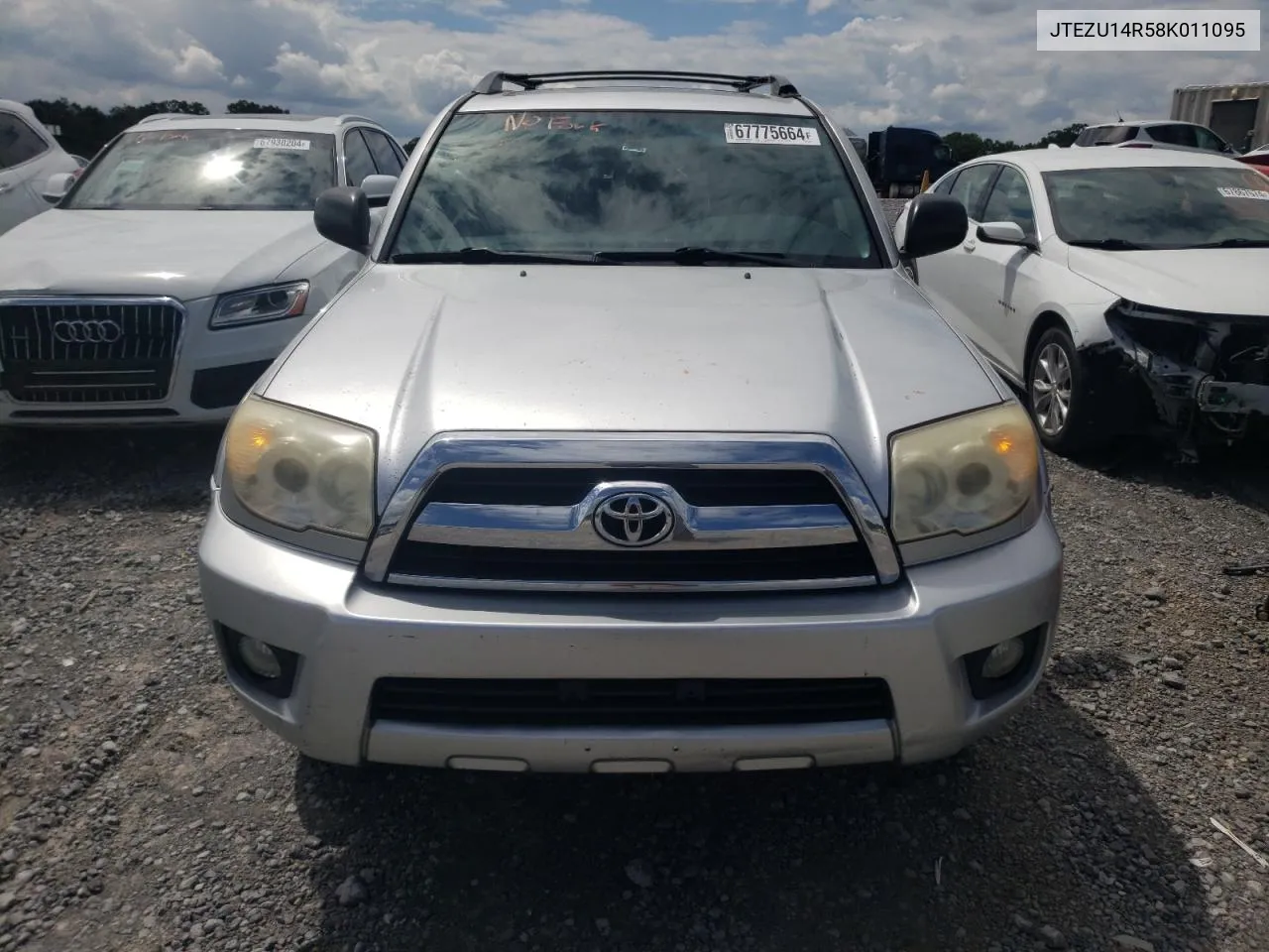 2008 Toyota 4Runner Sr5 VIN: JTEZU14R58K011095 Lot: 67775664