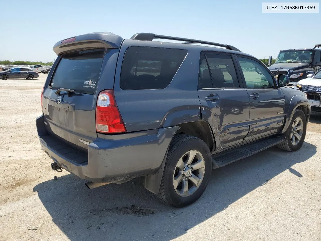 2008 Toyota 4Runner Limited VIN: JTEZU17R58K017359 Lot: 68430724