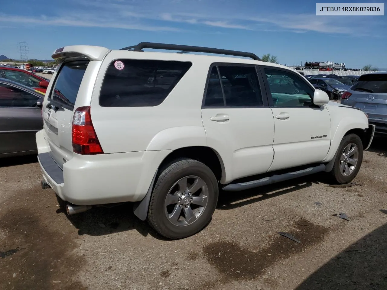 2008 Toyota 4Runner Sr5 VIN: JTEBU14RX8K029836 Lot: 68829444