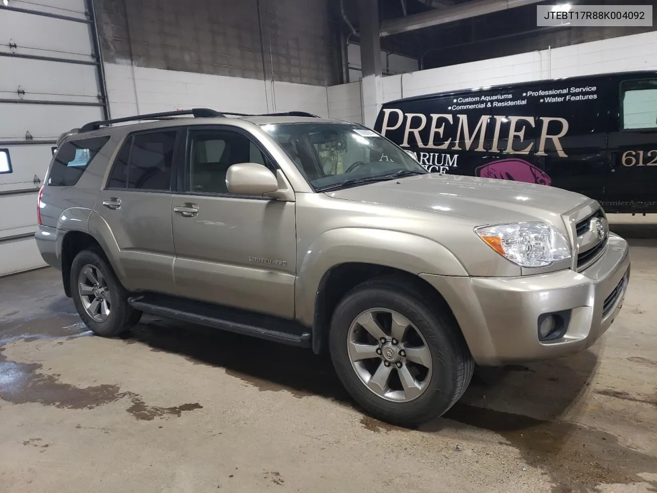 2008 Toyota 4Runner Limited VIN: JTEBT17R88K004092 Lot: 70089974