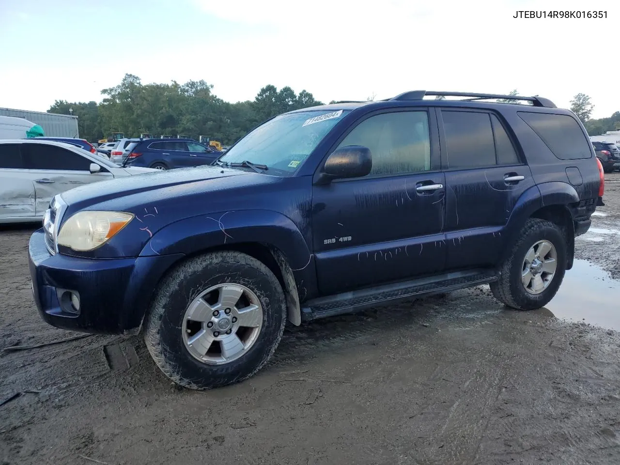 2008 Toyota 4Runner Sr5 VIN: JTEBU14R98K016351 Lot: 71482604